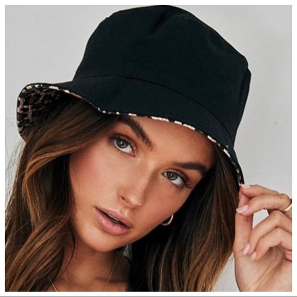 #04 Leopard print reversible Bucket hat - Picture 3 of 5